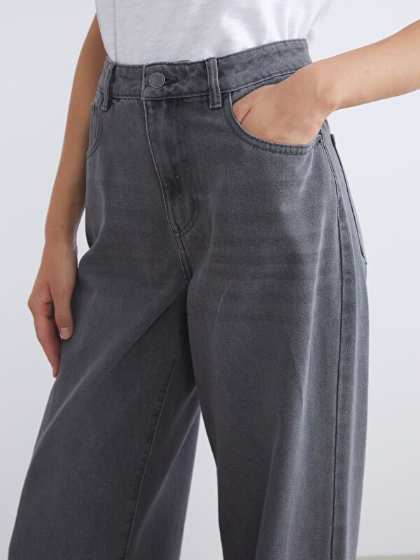 Moudda LC Waikiki - Pantalon jean tissé basique Femme Rodéo grey - Tunisie 3