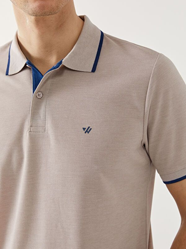 Moudda LC Waikiki - T-shirt col polo basique manches courtes en jersey - Tunisie 3
