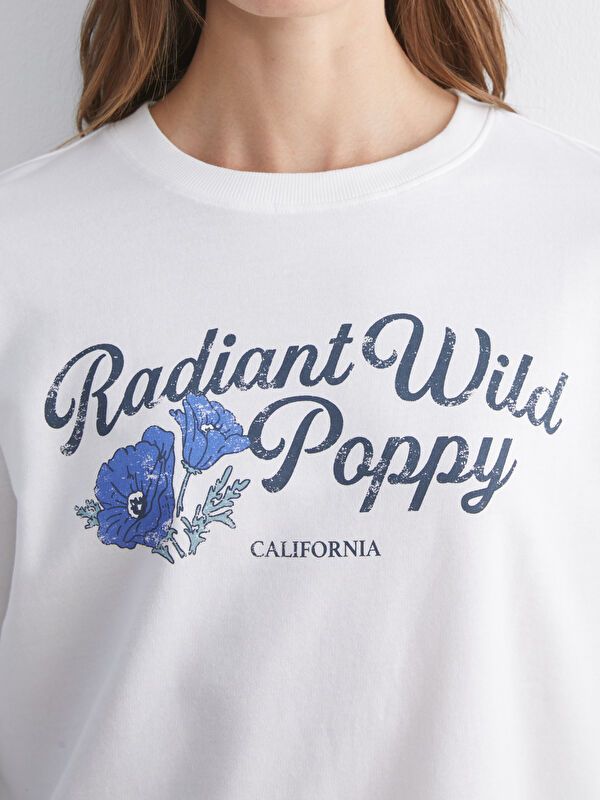 Moudda LC Waikiki - Sweatshirt jersey maternité Femme Ecru - Tunisie 3