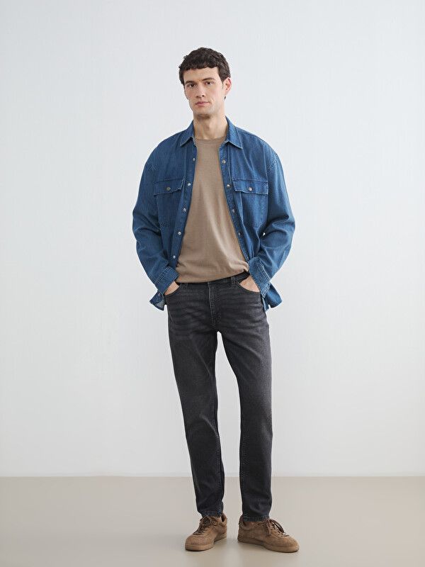Moudda LC Waikiki - Jean basique en denim pour Homme couleur Rodeo anthracite - Tunisie 1