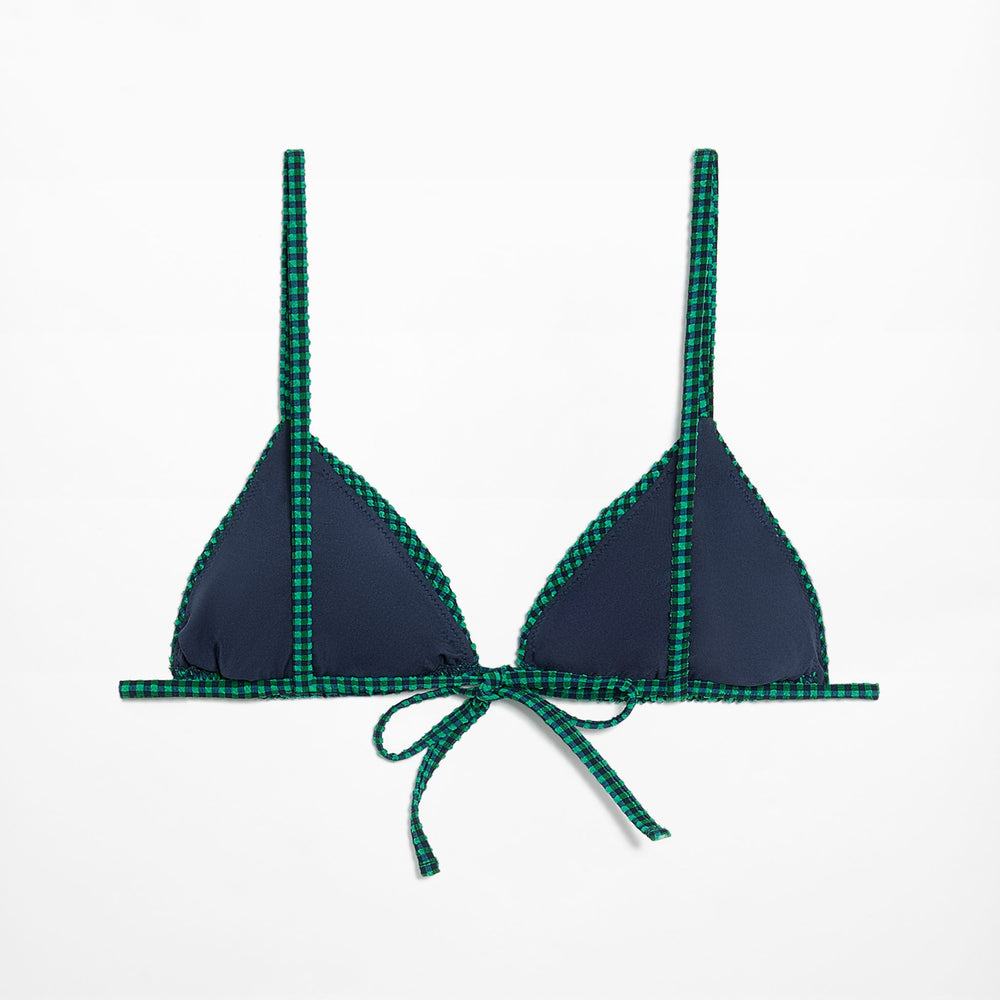 Moudda Oysho - Culotte Triangle Mousse Extra Vichy Vert - Tunisie 2