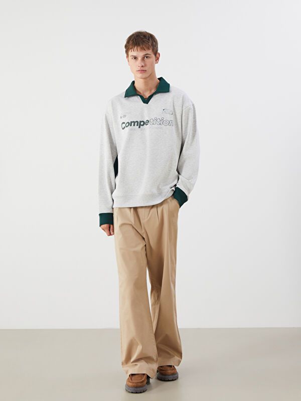 Moudda LC Waikiki - Sweatshirt en jersey couleur Blanc neige mélangé pour hommes - Tunisie 2