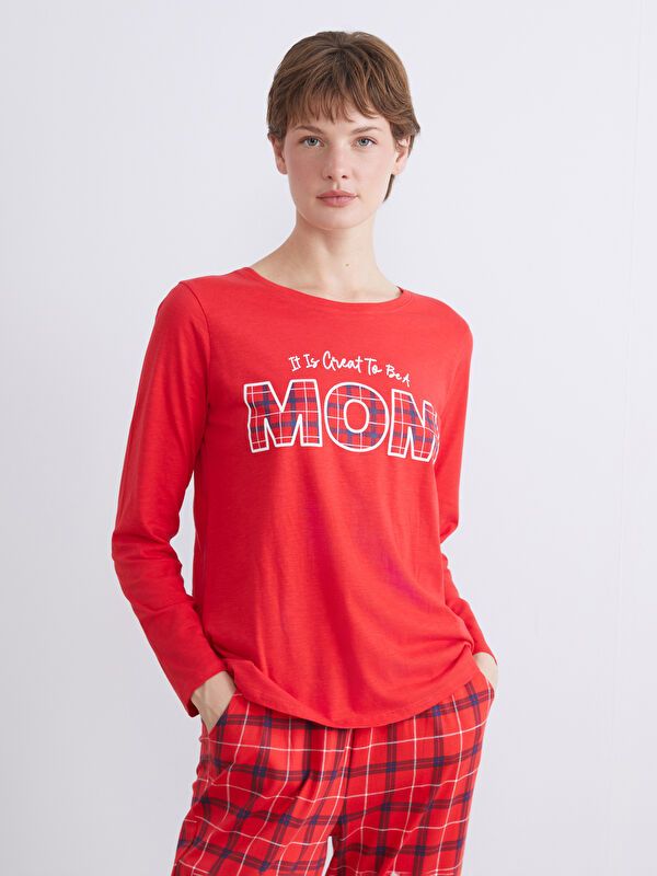 Moudda LC Waikiki - Pyjama en jersey à manches longues pour Femmes - Tunisie 1