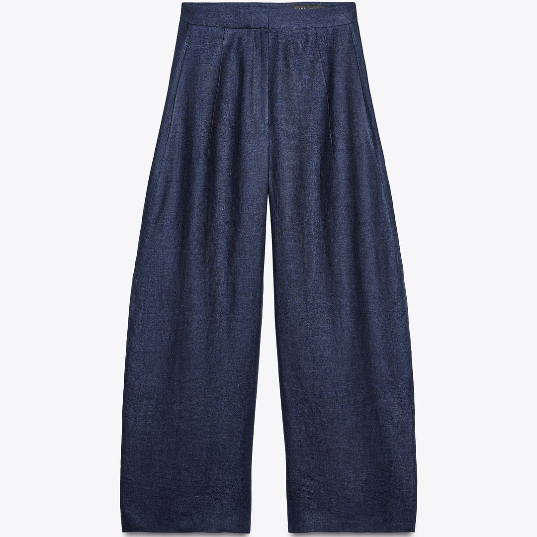 Moudda ZARA - Pantalon Lin - Indigo - Tunisie 1