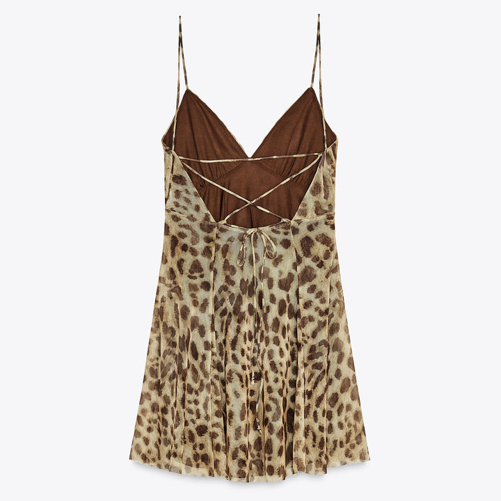 Moudda ZARA - Robe Courte Lingerie - Tulle Imprimé - Tunisie 2