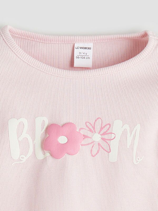 Moudda LC Waikiki - Body en jersey manches longues Fille Rose - Tunisie 3