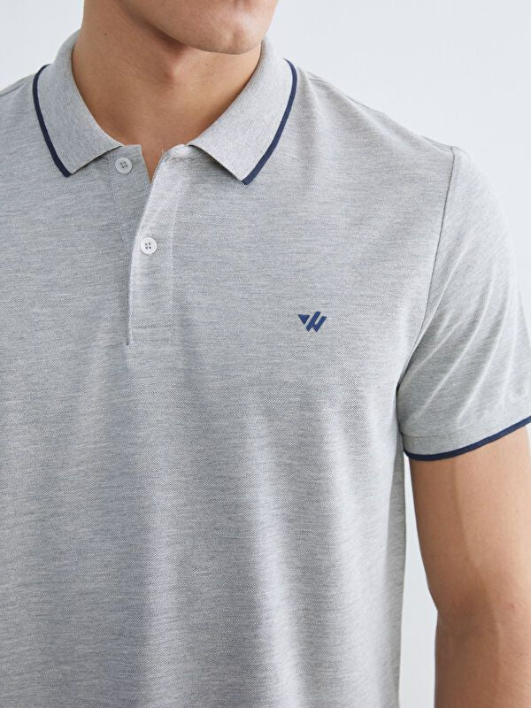 Moudda LC Waikiki - T-shirt col polo basique manches courtes en jersey pour Homme - Tunisie 3