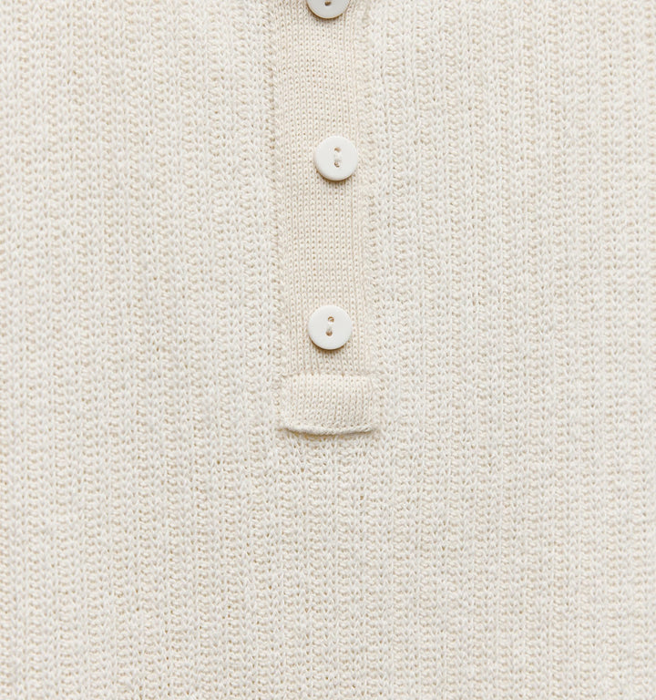 Moudda ZARA - Haut côtelé style rustique, patte de boutonnage - Tunisie 1