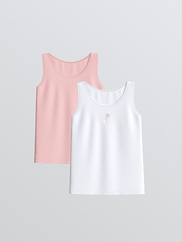 Moudda LC Waikiki - Débardeur en jersey Fille Buxe blanc - Tunisie 1