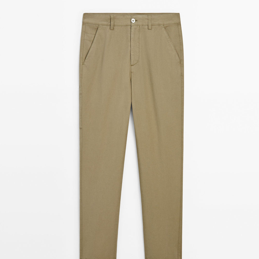 Moudda Massimo Dutti - Pantalon coton-lin, poche latérale - Tunisie 2