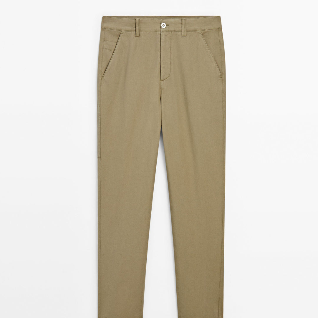 Moudda Massimo Dutti - Pantalon coton-lin, poche latérale - Tunisie 2