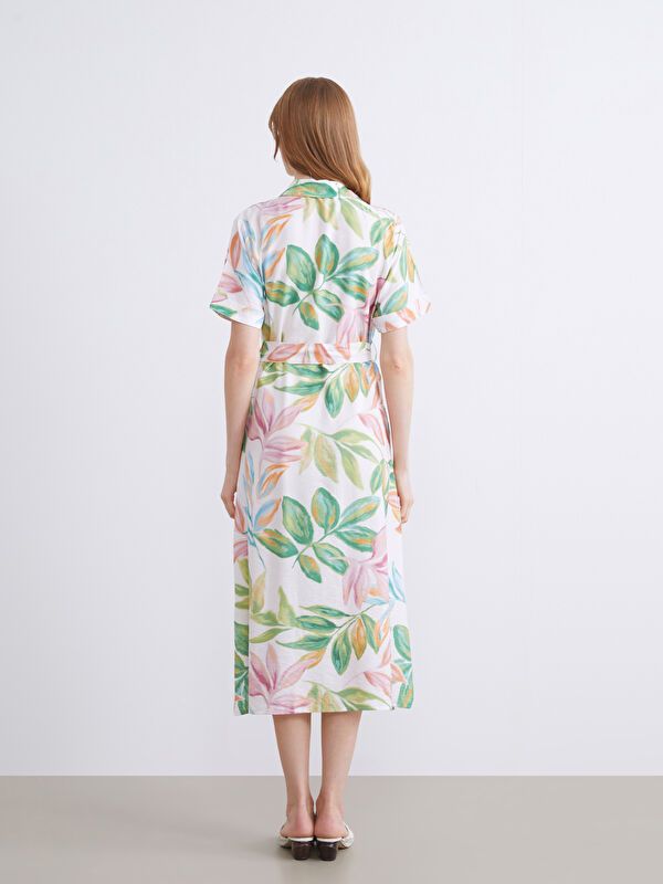 Moudda LC Waikiki - Robe manches courtes en tissu pour Femme - Tunisie 4