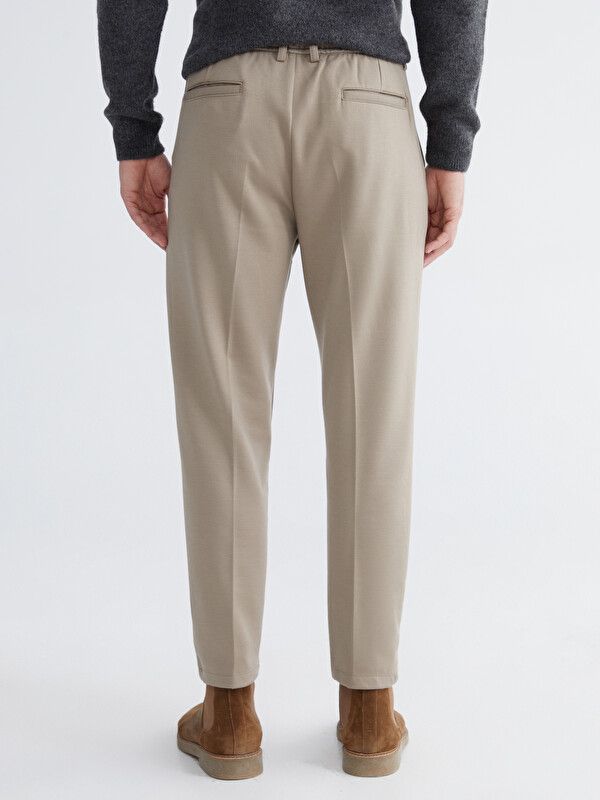 Moudda LC Waikiki - Pantalon mi-saison en tissu pour Homme couleur Vison - Tunisie 4