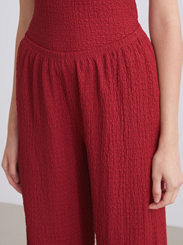 Moudda LC Waikiki - Pantalon en jersey Femme Bordeaux - Tunisie 3