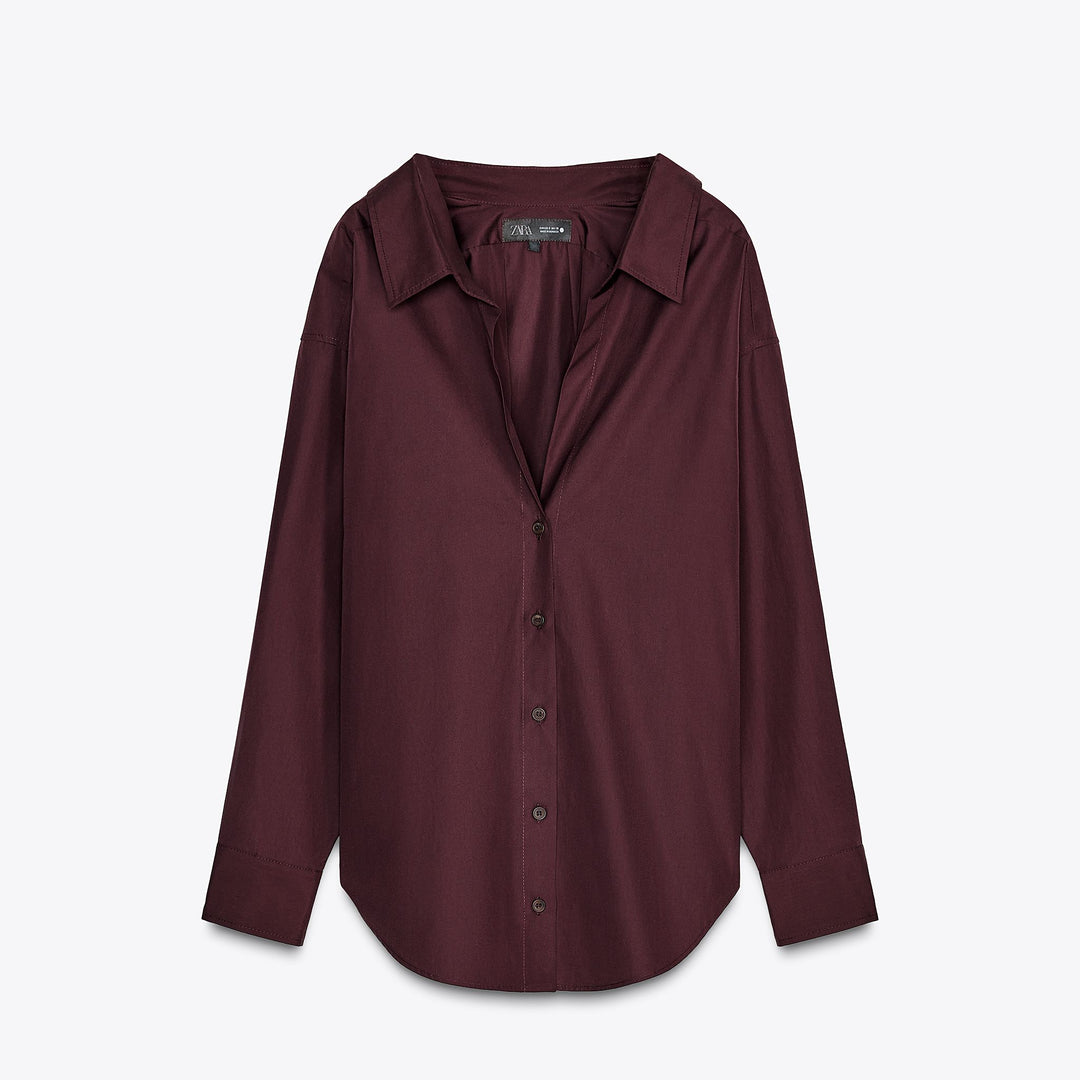 Moudda ZARA - Chemise Popeline - Encolure Dégagée - Tunisie 1