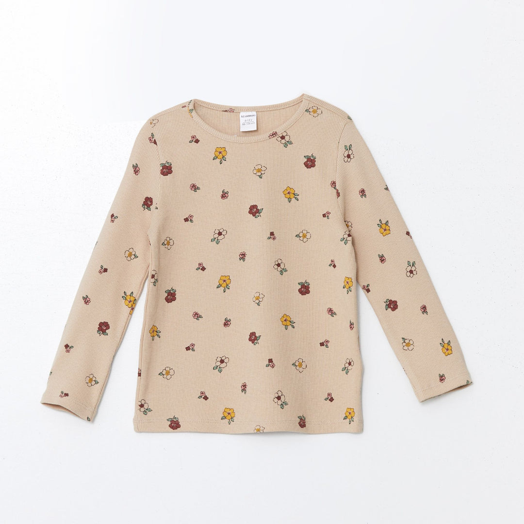 Moudda LC Waikiki - Pack body jersey manches longues Fille Imprimé écru - Tunisie 3