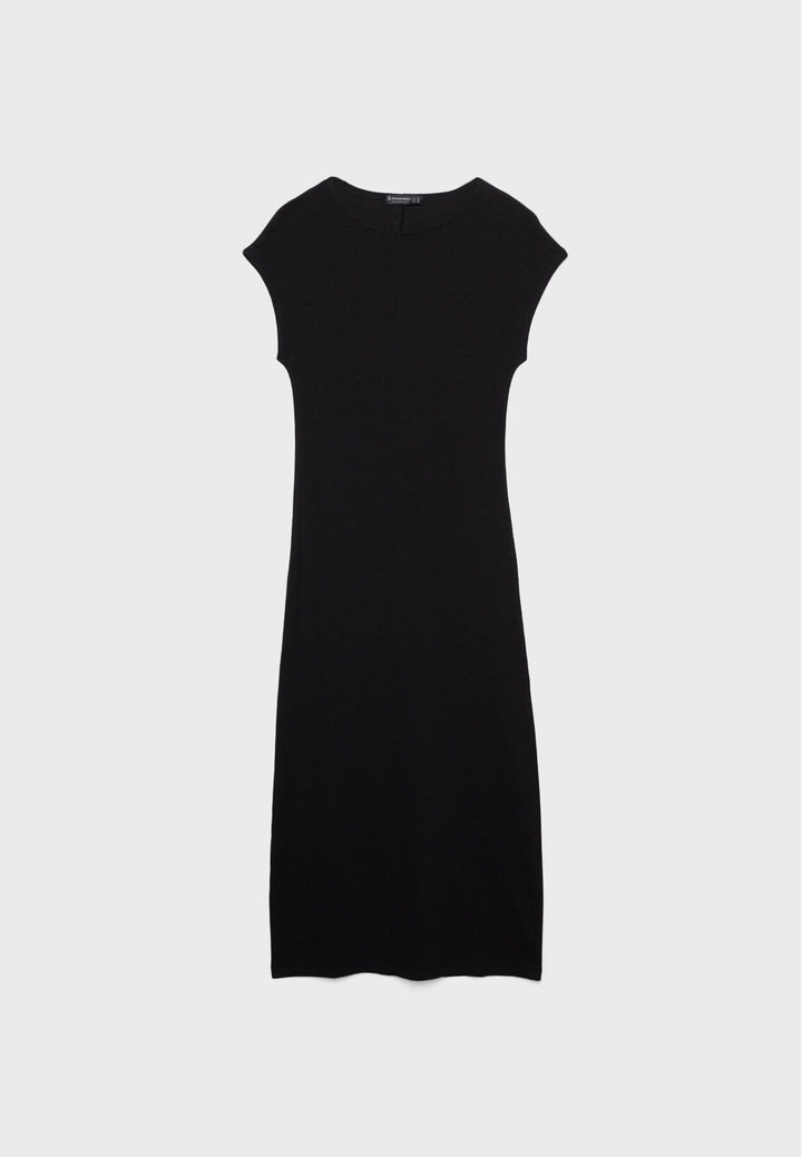 Moudda STRADIVARIUS - Robe Midi en Maille Rib Mini Manches - Tunisie 2