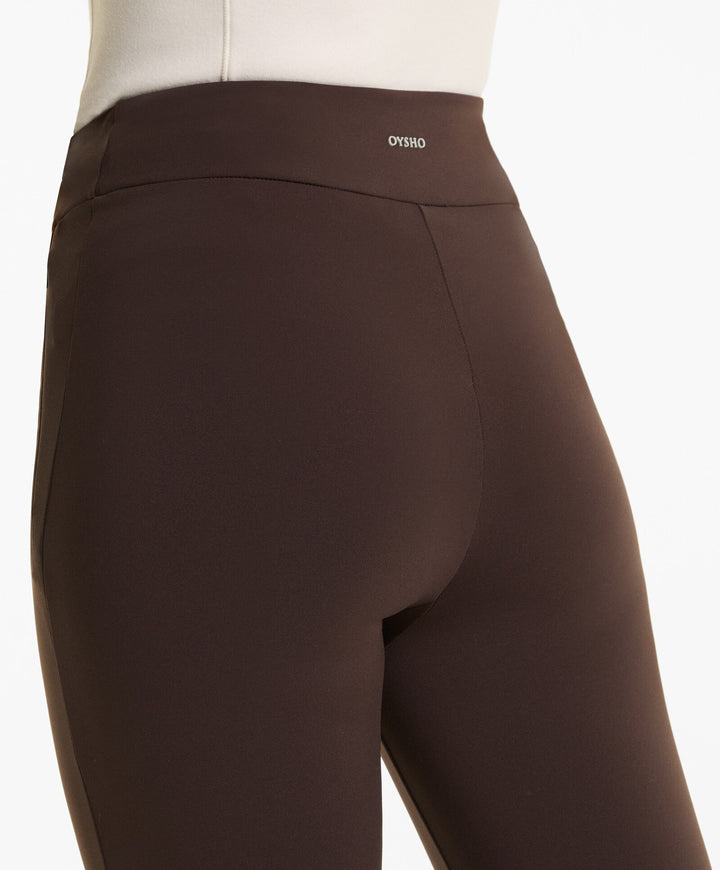 Moudda Oysho - Pantalon Long Flare Chaud - Taille Haute, Cheville, Zip & Couture - Tunisie 3