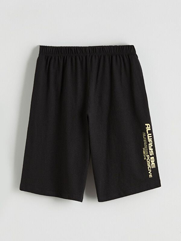 Moudda LC Waikiki - Short-Capri manches courtes pour Garçon couleur Jaune imprimé - Tunisie 5