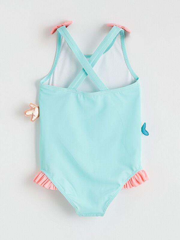 Moudda LC Waikiki - Maillot de bain en jersey pour Fille couleur Bleu clair - Tunisie 3