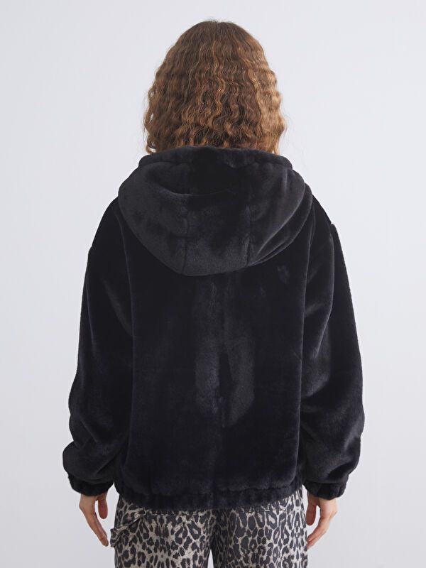 Moudda LC Waikiki - Manteau effet laine Femme Noir - Tunisie 5