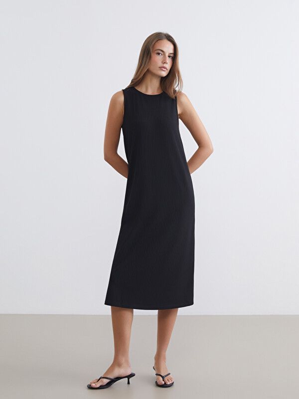 Moudda LC Waikiki - Robe maternité en jersey manches courtes pour Femme couleur Noir - Tunisie 1
