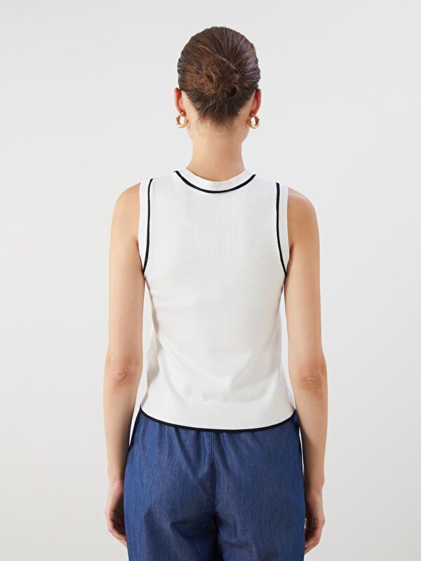 Moudda LC Waikiki - Débardeur tricot Femme Ecru - Tunisie 4