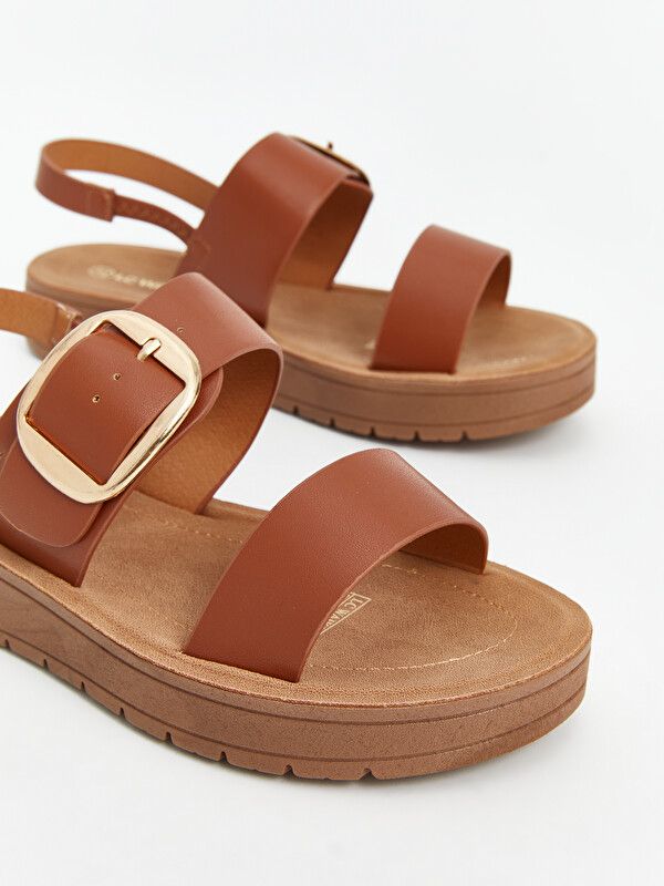 Moudda LC Waikiki - Sandales pour Femme couleur Tabac foncé - Tunisie 3