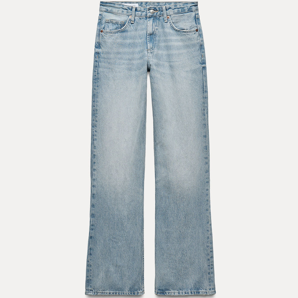 Moudda ZARA - Pantalon jambe large taille mi-haute longueur complète déchirures - Tunisie 2