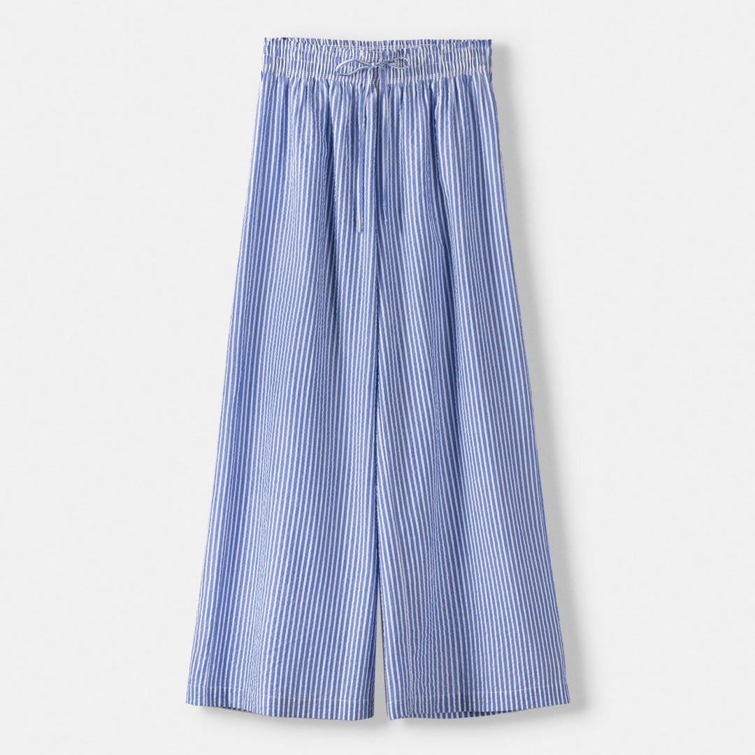 Moudda BERSHKA - Pantalon pyjama rayé en seersucker - Tunisie 1