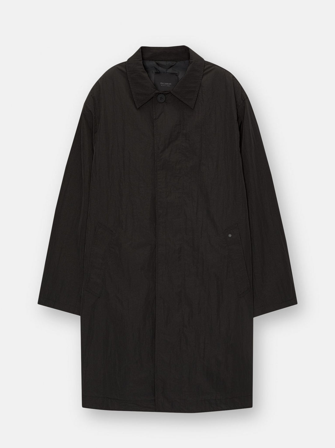Moudda PULL & BEAR - Veste Type Trench Nylon Noir - Tunisie 3