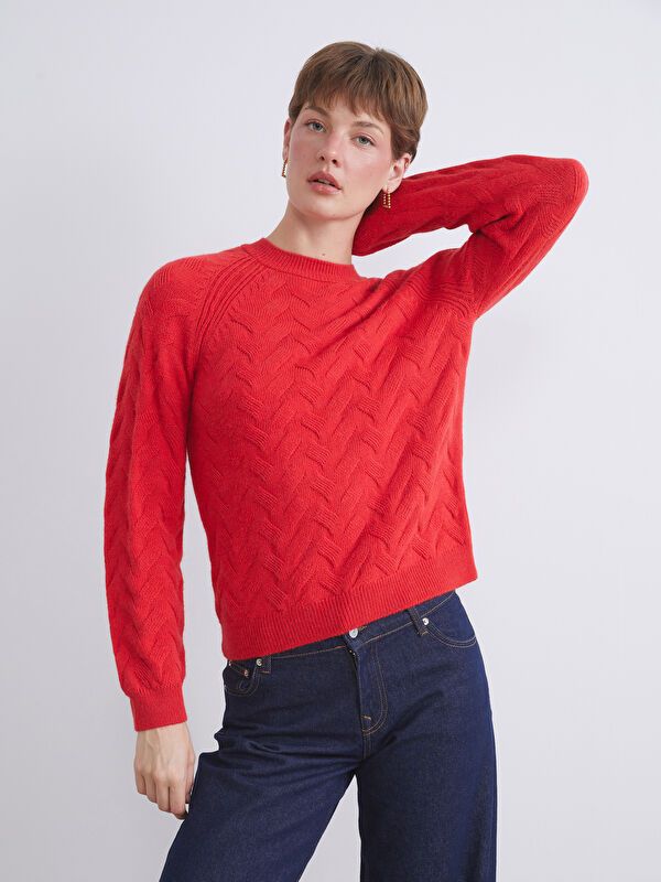 Moudda LC Waikiki - Pull-over épais en tricot cv pour Femmes - Tunisie 2