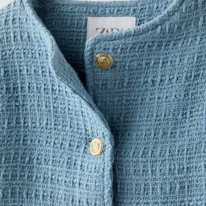Moudda ZARA - Veste fille texturée, boutons - Tunisie 3