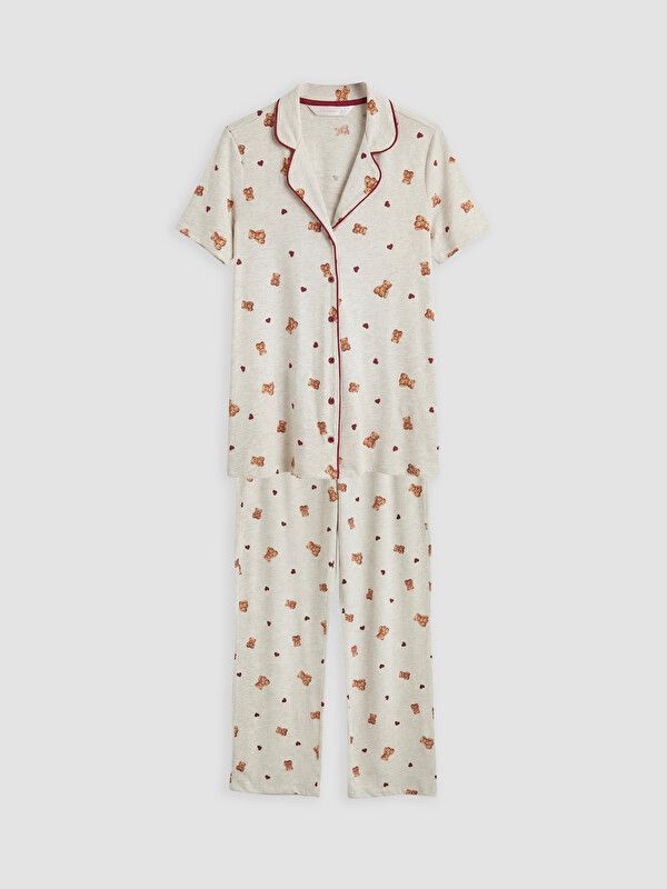 Moudda LC Waikiki - Pyjama maternité pour Femme couleur Avoine mélangé - Tunisie 1