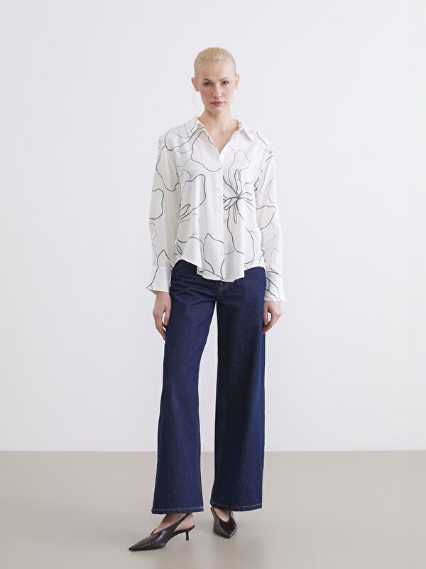 Moudda LC Waikiki - Chemise imprimée manches longues en tissu pour Femme - Tunisie 2