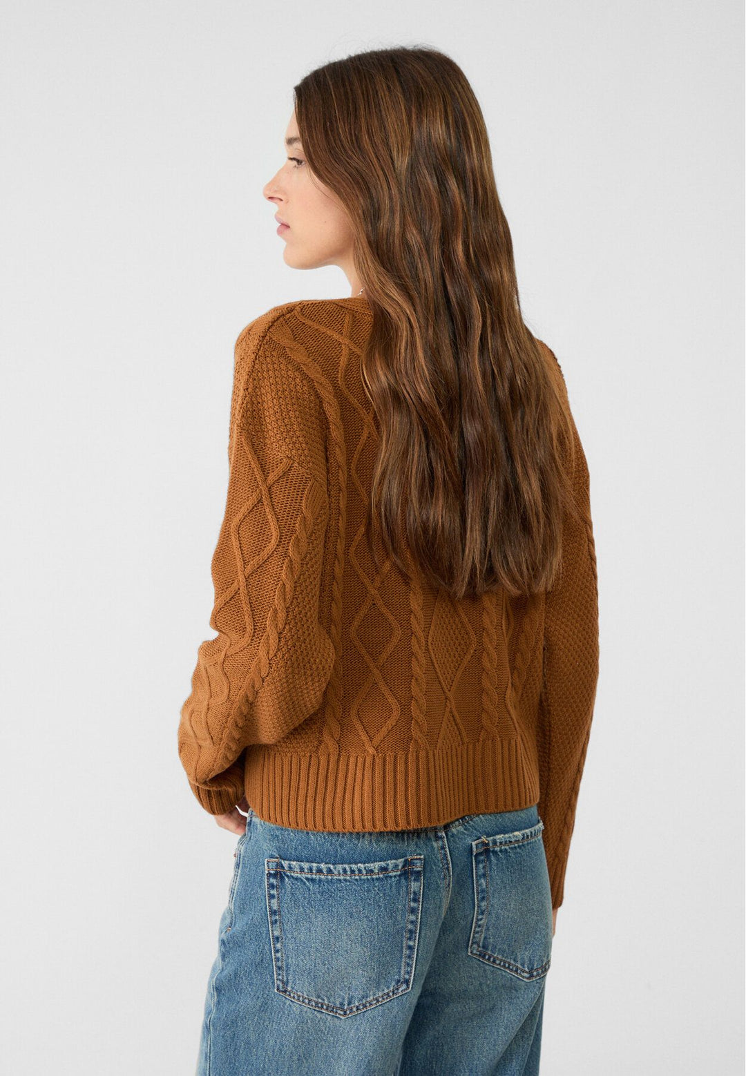 Moudda STRADIVARIUS - Cardigan en Maille à Tresses avec Nœuds - Tunisie 5