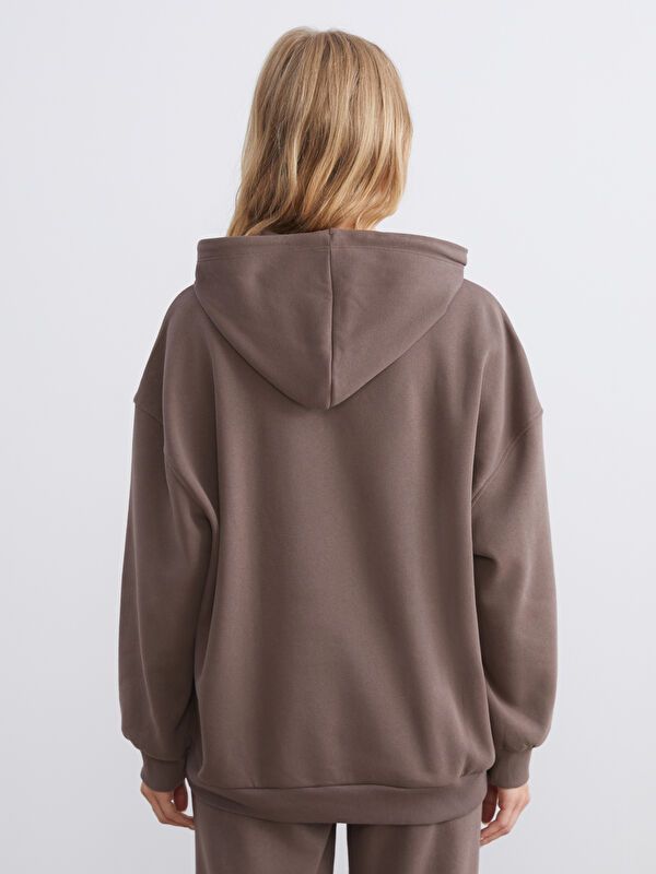 Moudda LC Waikiki - Sweatshirt en jersey Femme Brun - Tunisie 4
