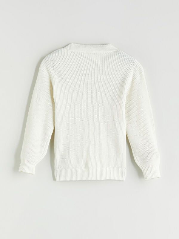 Moudda LC Waikiki - Cardigan en tricot Fille Ecru - Tunisie 3