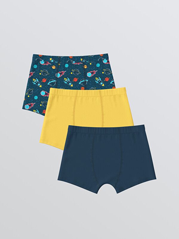 Moudda LC Waikiki - Boxer en jersey pour Garçon couleur Bleu marine imprimé - Tunisie 1