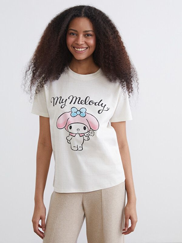Moudda LC Waikiki - Body manches courtes en jersey - Sous licence pour Femme couleur Beige clair - Tunisie 1