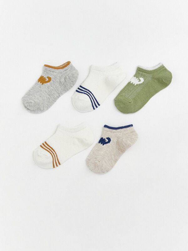 Moudda LC Waikiki - Chaussettes liner trainer (sport) pour Garçon couleur Gris mélangé - Tunisie 1