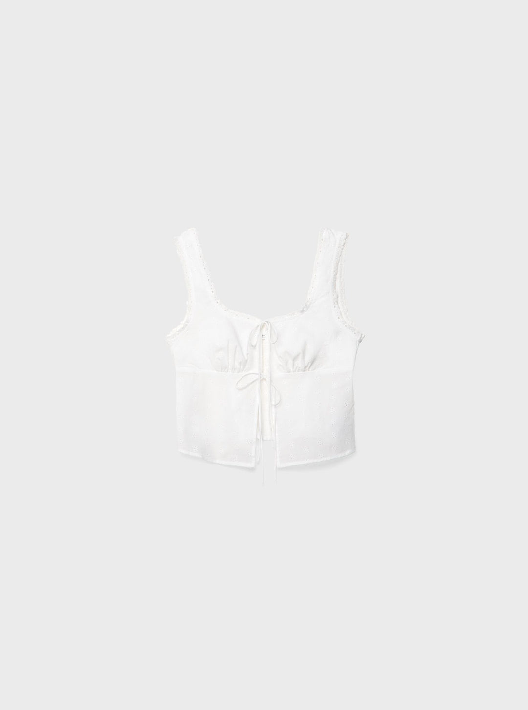 Moudda STRADIVARIUS - Top avec Nœuds et Broderie Suisse - Tunisie 4