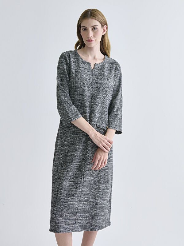 Moudda LC Waikiki - Robe en jersey cv à manches longues pour Femmes - Tunisie 2