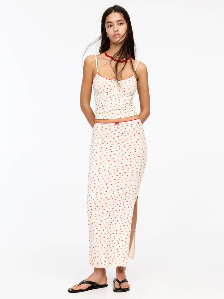 Moudda PULL & BEAR - Ensemble Jupe Pacific - Imprimé Fleur - Tunisie 2