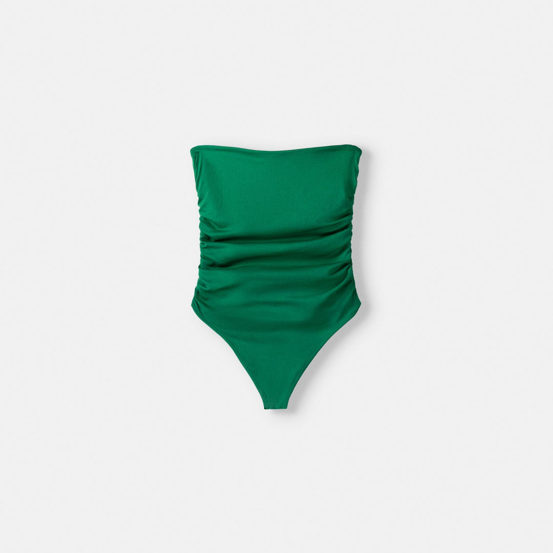 Moudda BERSHKA - Body Bandeau Polyamide Fronces Latérales - Tunisie 1