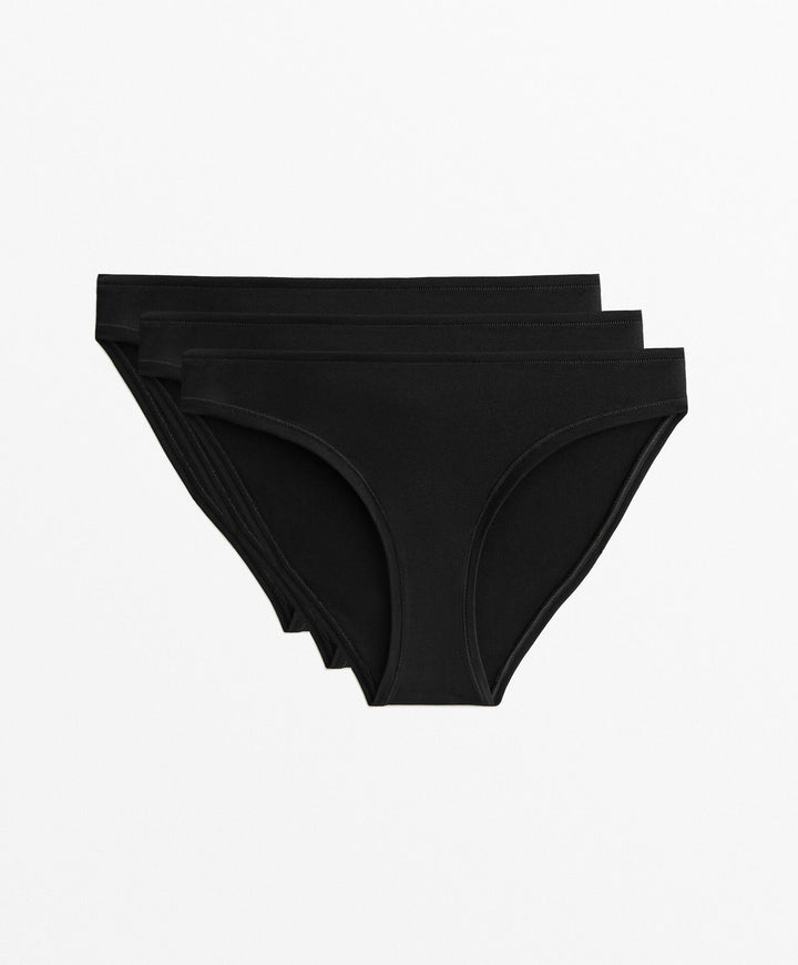 Moudda Oysho - Pack 3 Culottes Coton Basic Monochrome (BM) - Tunisie 2