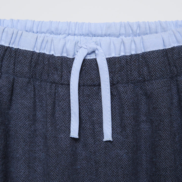 Moudda ZARA - Pantalon enfant combiné, ceinture bleue - Tunisie 3