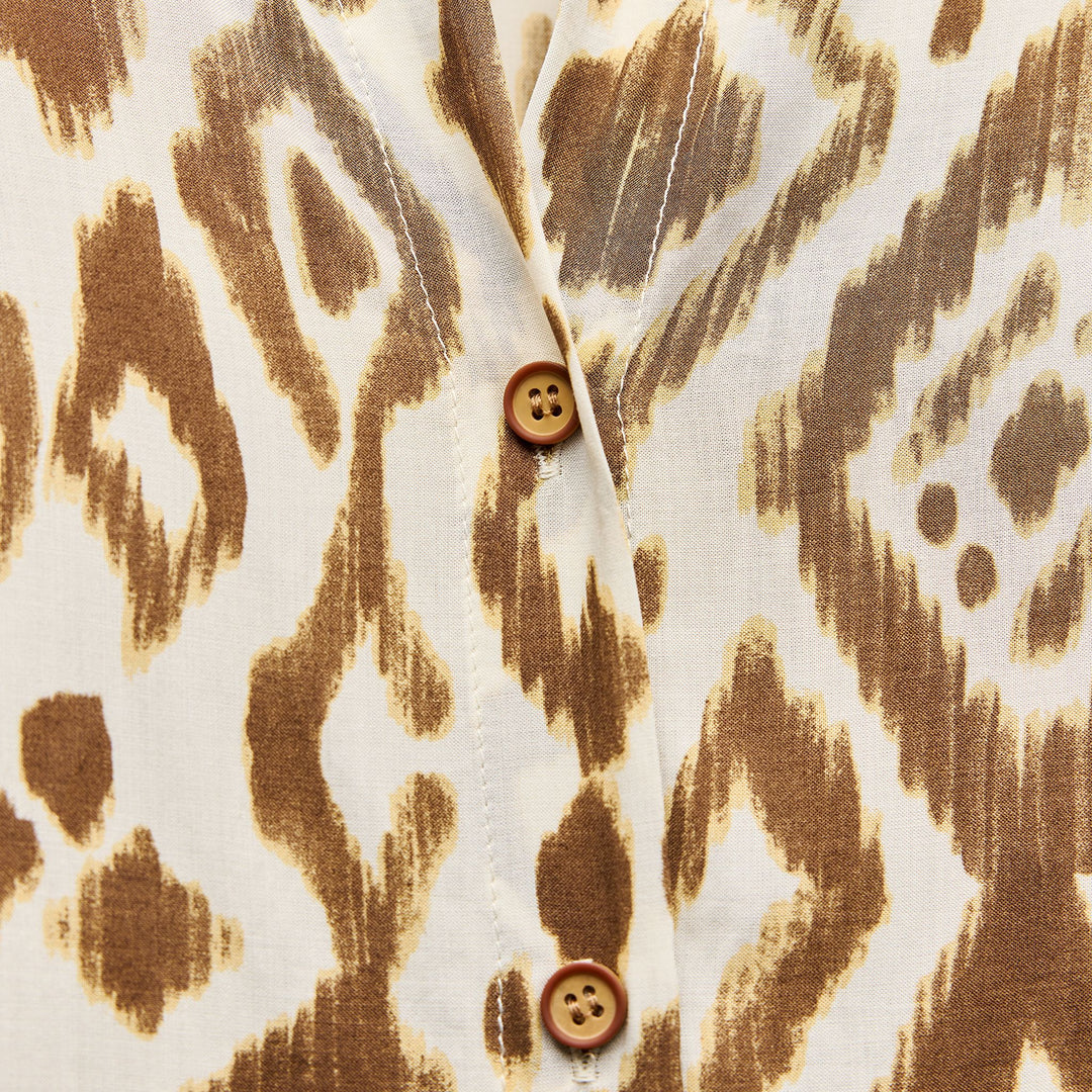 Moudda ZARA - Set chemise manches longues imprimée ikat et motif grec ourlet - Tunisie 3