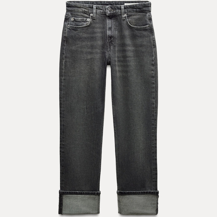 Moudda ZARA - Jean slim ourlet retroussé gris - Tunisie 1