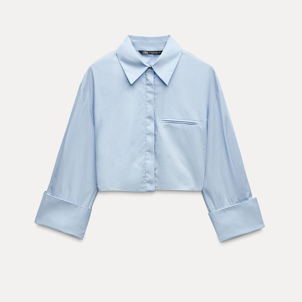 Moudda ZARA - Chemise popeline encolure ouverte ceintures - Tunisie 2